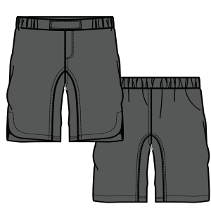 Patron ropa, Fashion sewing pattern, molde confeccion, patronesymoldes.com Bermudas deportiva  9498 HOMBRES Shorts